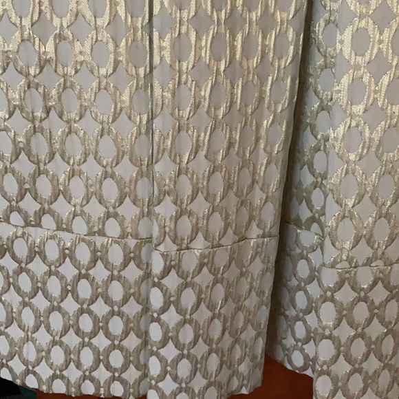 🚨SOLD ELSEWHERE!🚨COPY - Beautiful Metallic Thread Dress With Pink Lining - Picture 3 of 7